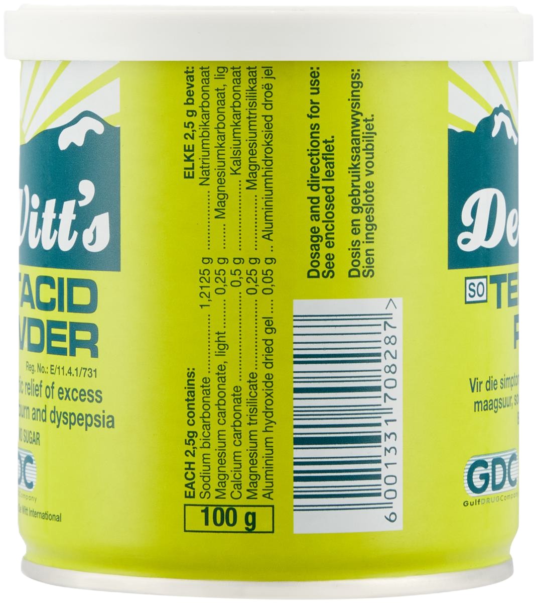 De Witt's Antacid Powder 100g