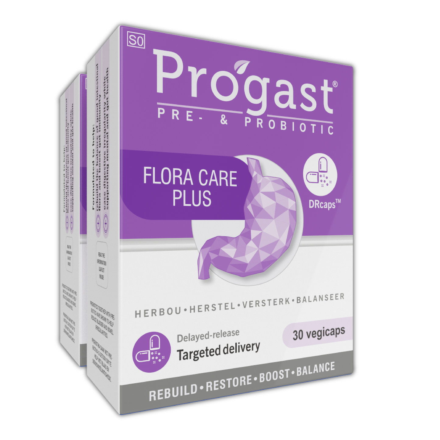 Progast Flora-Care - FloraCare Forte 30 Capsules x 2
