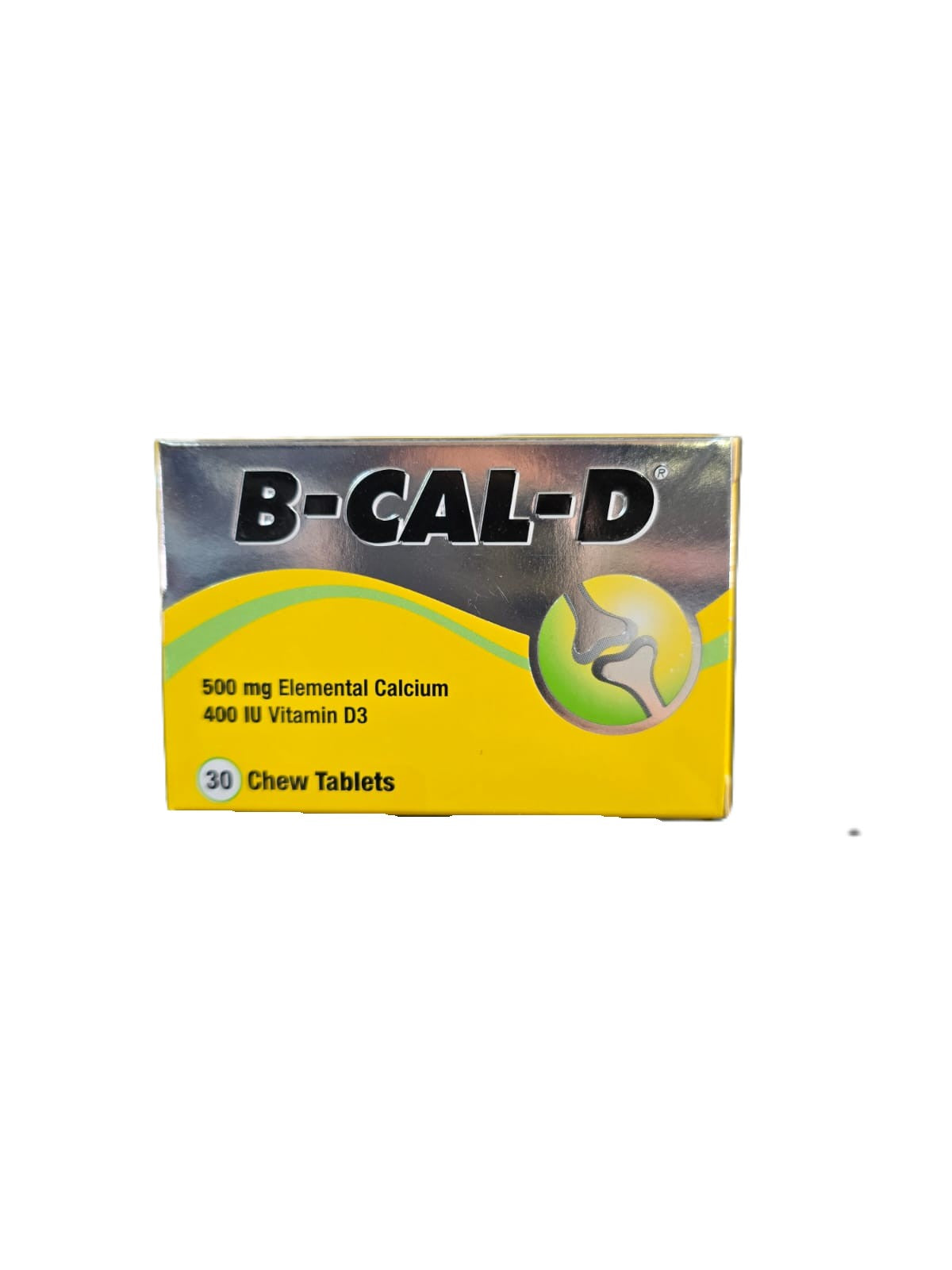 Box of B-Cal-D chew tablets on a white background