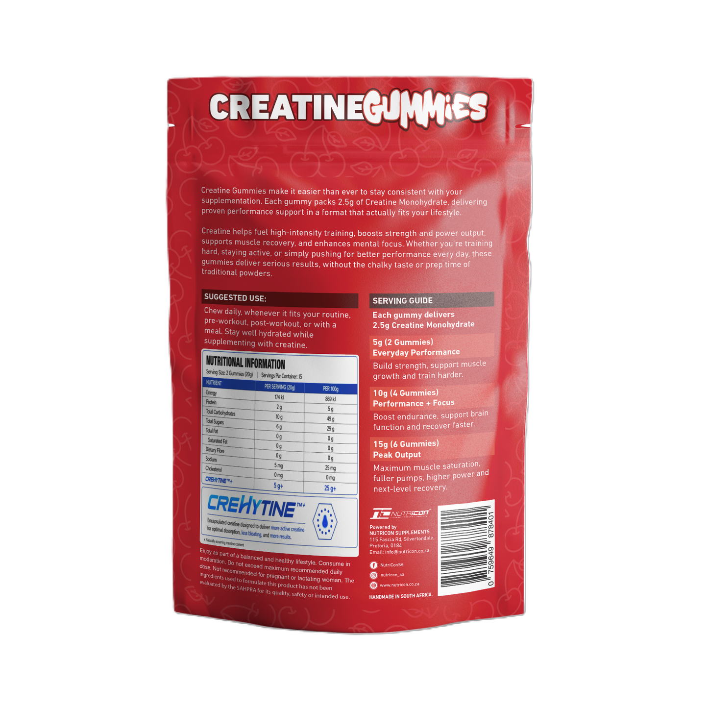 Nutricon - Creatine Gummies - Cherry