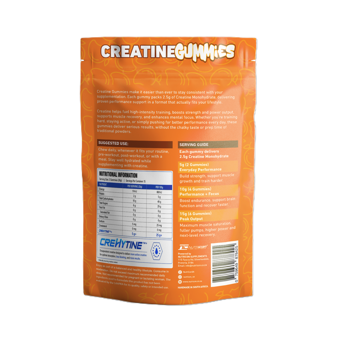 Nutricon - Creatine Gummies - Mango