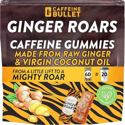 Caffeine Bullet - Ginger Roars - 60 Chews