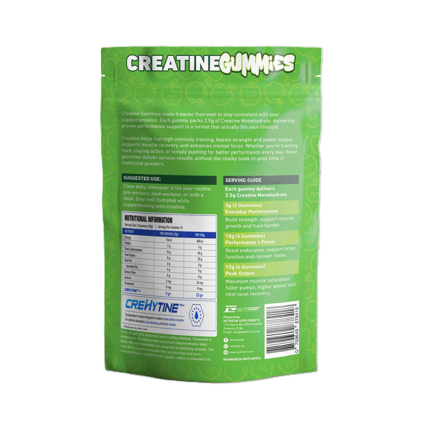 Nutricon - Creatine Gummies - Apple