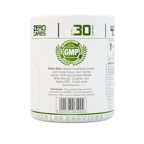 HealthyU Alpha-Stim Pre-Workout Rear View