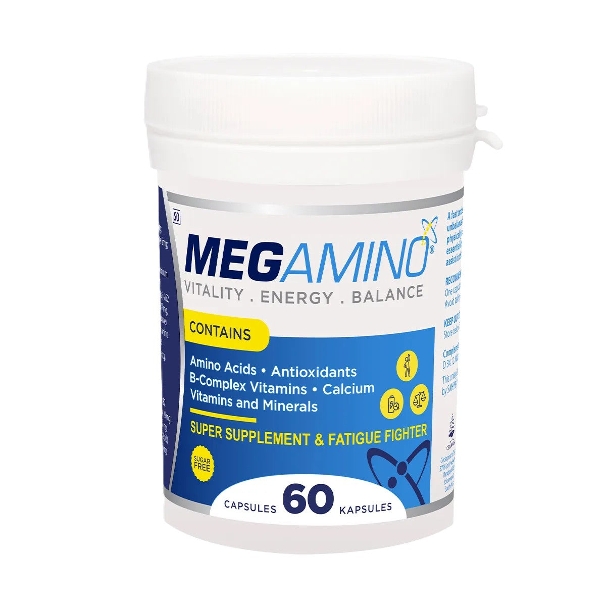 Megamino 60 Capsules Front View