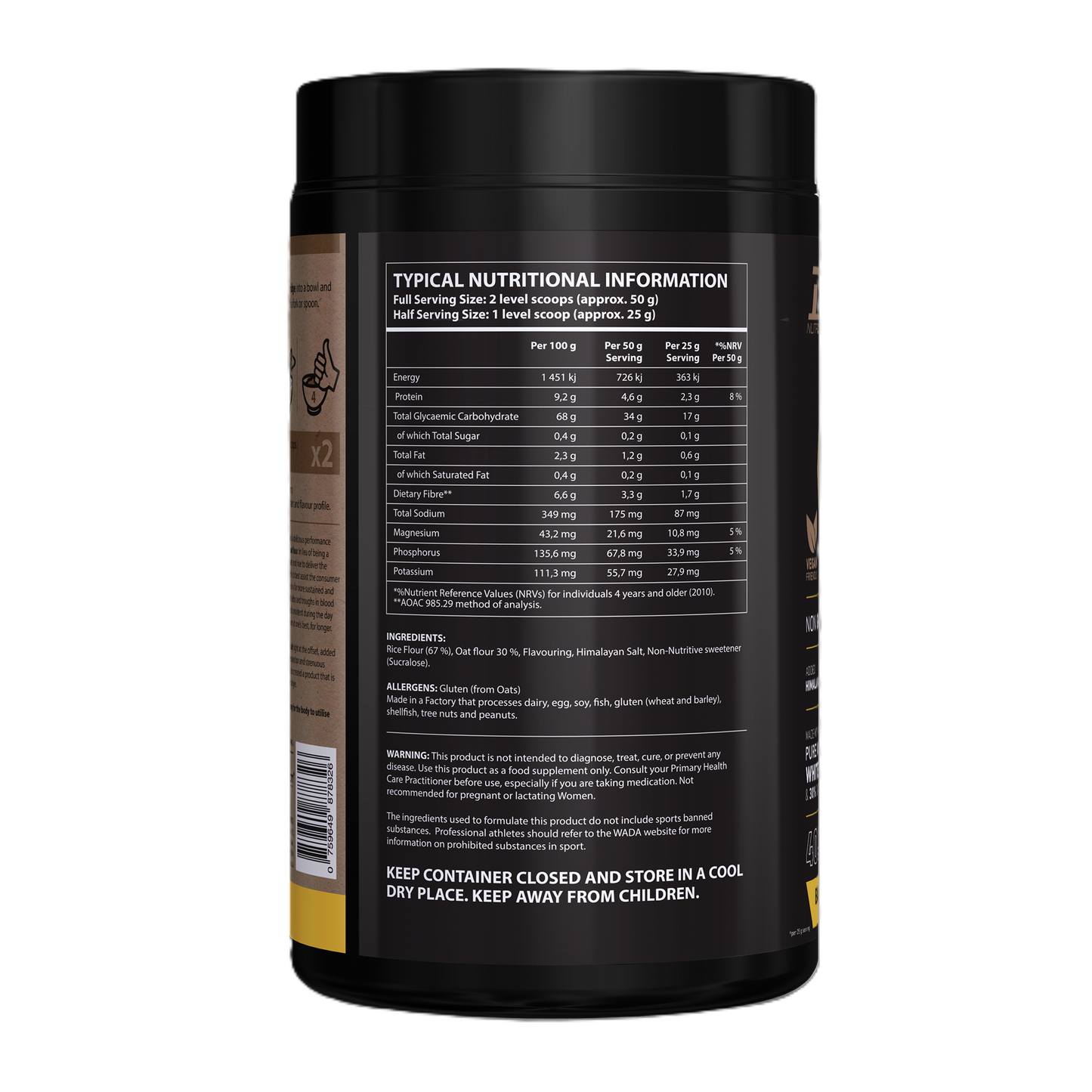Nutricon - Cream of Rice - Banana Toffee - 1kg