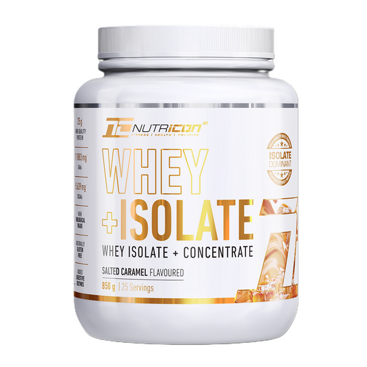 Nutricion whey isolate supplement container on a white background