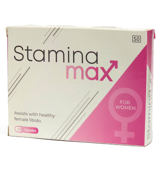 Stamina Max packaging for women on a white background