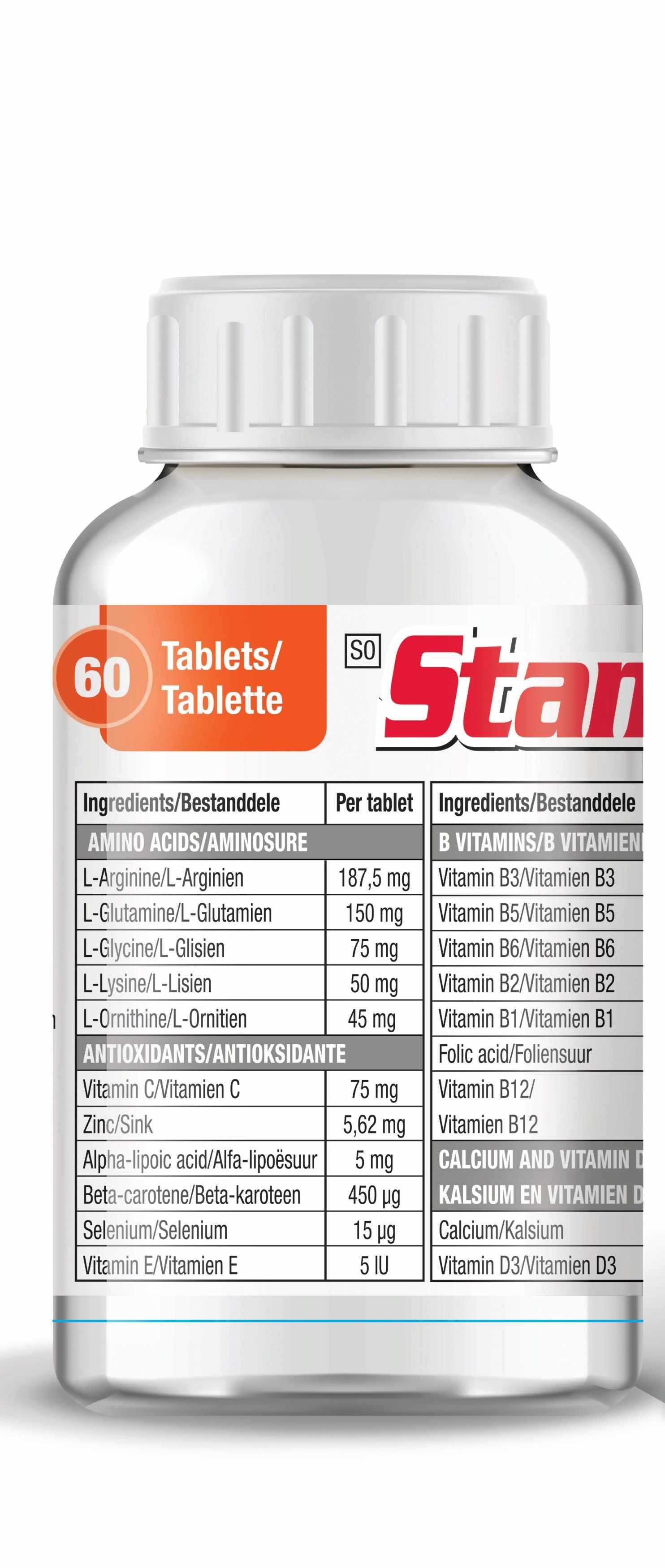 StaminoGro 60 Tablets dietary supplement for daily energy, stamina, and overall wellness