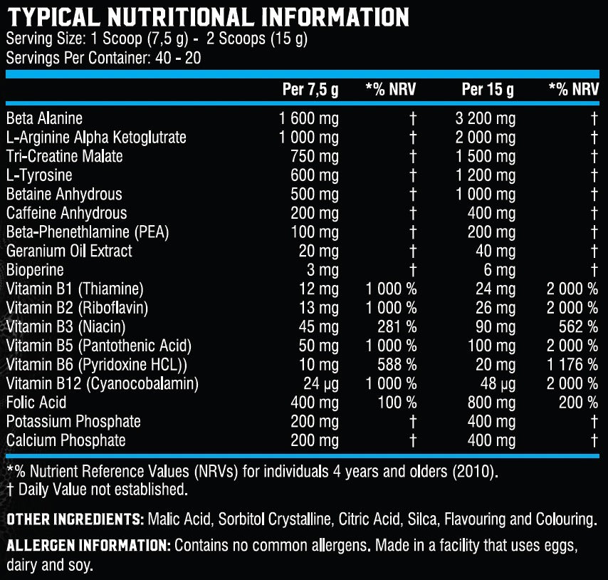 HD Labs Venom-HD Fruit Punch Pre-workout