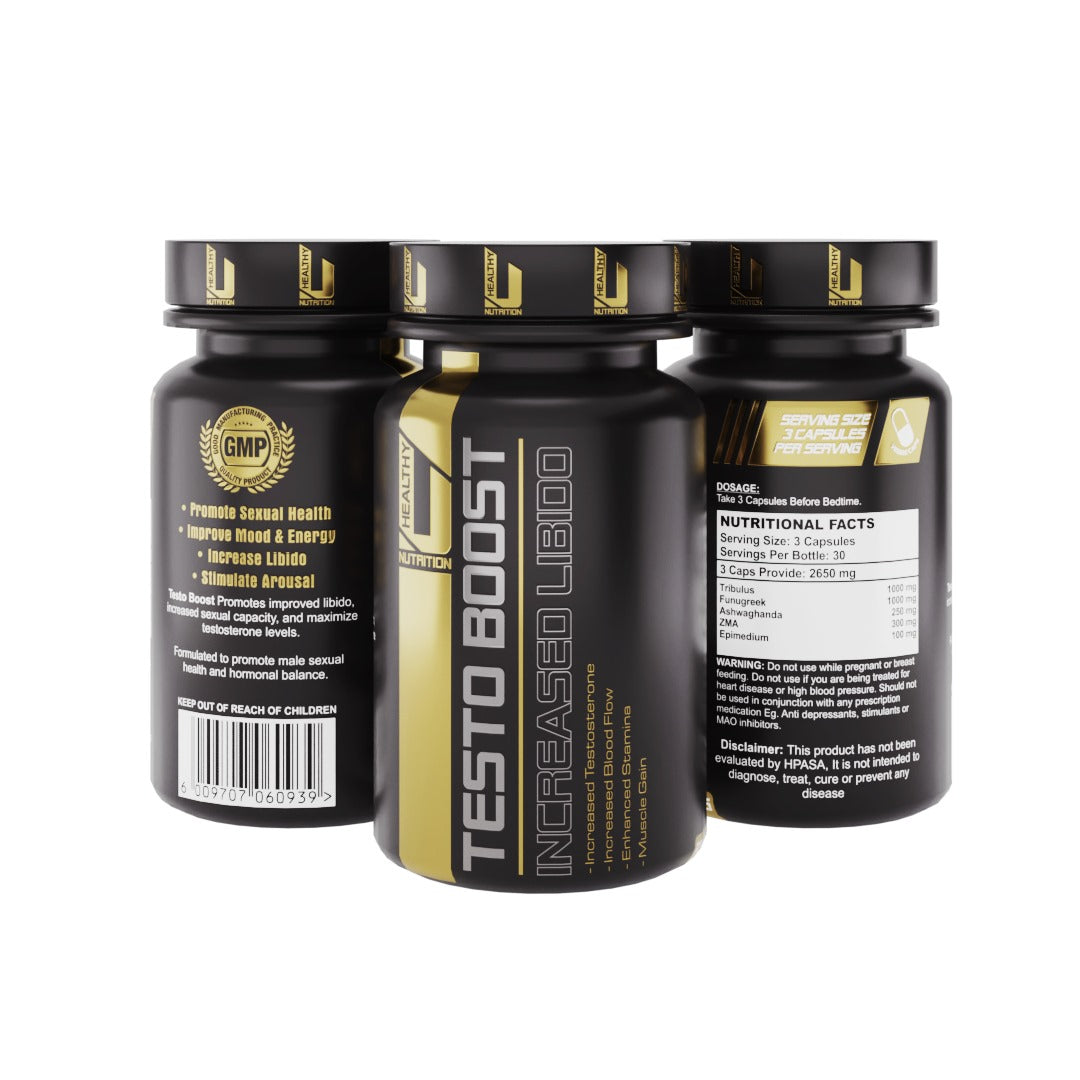 HealthyU Testo Boost - 60 Capsules