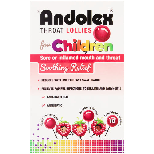 Andolex Throat Lollies Box of 10