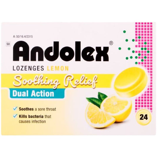 Andolex Lozenges 24s - Lemon