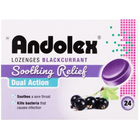 Andolex Lozenges 24s - Blackcurrent